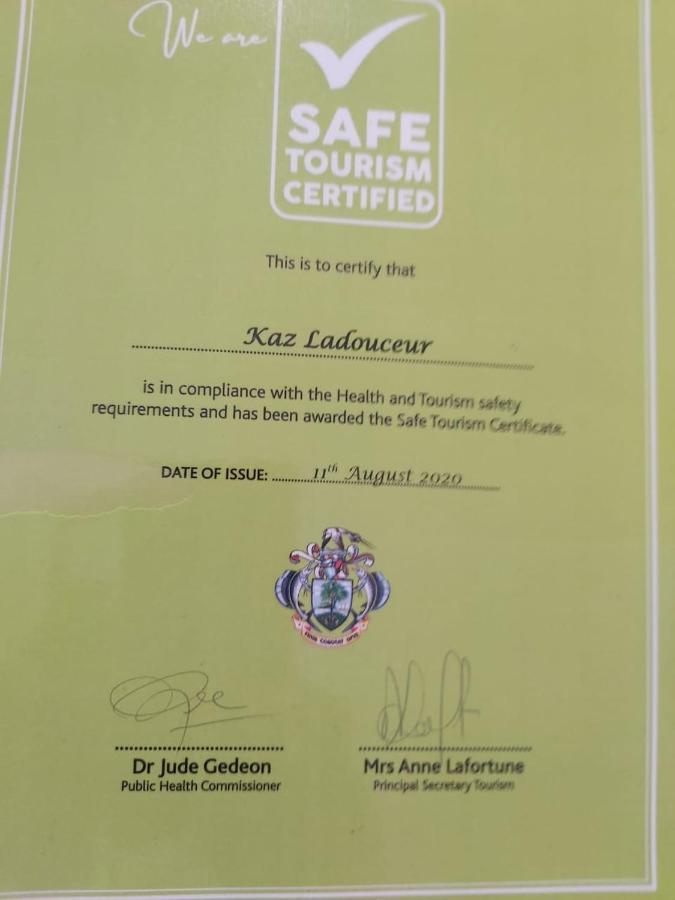 Kaz Ladouceur Bed & Breakfast La Digue Luaran gambar
